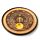 Decorative Round Tree of Life Wooden Incense Burner Ash Catcher