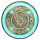 Decorative Round Painted Leaf Wooden Incense Burner Ash Catcher