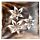 Mango Wood Square Carved Flowers Ashcatcher Incense Sticks Burner