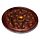 Sheesham Wood Round Ashcatcher Incense Sticks and Cones Burner with Carved Star