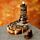 Carved Mango Wood Backflow Incense Burner - Happy Tree 