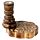 Carved Mango Wood Backflow Incense Burner - Happy Tree 