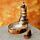 Carved Mango Wood Backflow Incense Burner - Flower Garden Buddha