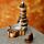 Carved Mango Wood Backflow Incense Burner - Hamsa