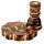 Carved Mango Wood Backflow Incense Burner - Om Carved
