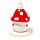 Ceramic Incense Cone Burner - Fairy Toadstool House
