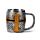 Decorative Tankard - Medieval Knight Silver & Gold Helmet
