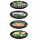 Set of 4 Cork Novelty Coasters - Animal Kingdom