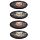 Set of 4 Cork Novelty Coasters - Skulls and Roses