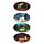 Set of 4 Cork Novelty Coasters - Lisa Parker Magic Cats