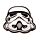 Set of 4 Cork Novelty Coasters - The Original Stormtrooper