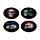 Set of 4 Cork Novelty Coasters - Gothica