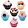 Lip Gloss in Shaped Holder - Fairy Cake