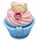 Lip Gloss in Shaped Holder - Fairy Cake