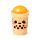 Lip Balm in Shaped Holder - Foodiemals Bubble Tea