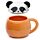Peeping Lid Ceramic Lidded Animal Mug - Adoramals Panda