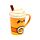 Ceramic Lidded Mug - Hazel the Pumpkin Spiced Latte Foodiemals