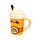Ceramic Lidded Mug - Hazel the Pumpkin Spiced Latte Foodiemals