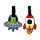 PVC Luggage Tag Set of 2 - Space Cadet