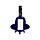 PVC Luggage Tag Set of 2 - Space Cadet