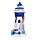 3D Printed Souvenir Seaside Magnet - Blue Nautical Lighthouse