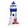 3D Printed Souvenir Seaside Magnet - Blue Nautical Lighthouse