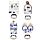 Magnetic Bottle Opener - Nautical Blue & White