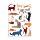 Recycled Paper A5 Lined Notebook - Feline Fine Cats