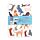 Recycled Paper A5 Lined Notebook - Feline Fine Cats