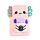 Plush A5 Notebook with Pouch & Mini Notebook - Adoramals Maddie the Axolotl