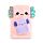 Plush A5 Notebook with Pouch & Mini Notebook - Adoramals Maddie the Axolotl