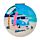 Compact Mirror - Volkswagen VW T1 Camper Bus Explore More & The Waves are Calling