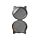 Leatherette Compact Mirror - Beans & Co Cats