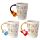 Shaped Handle Ceramic Mug - Guitar with Sheet Music Decal