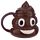 Shaped Ceramic Mug with Lid - Emotive Poop