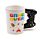 Shaped Handle Ceramic Mug - Game Over with Pixel Decal