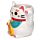 Novelty Shaped Ceramic Mug - White Maneki Neko Lucky Cat