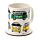 Volkswagen VW T1 Camper Bus Porcelain Mug & Coaster Set