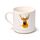 Porcelain Mug & Coaster Lid Set - Jan Pashley Stag