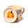 Porcelain Mug & Coaster Lid Set - Autumn Harvest