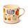 Porcelain Mug & Coaster Lid Set - Autumn Harvest