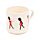 Porcelain Mug & Coaster Lid Set - London Souvenir London Guardsman