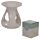Simple Abstract High Gloss White Ceramic Oil and Wax Burner