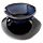 Abstract Design Squat Mottled Glaze Ceramic Oil Burner