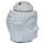 Ceramic Buddha Head Design Crackle Glazed Oil Burner