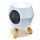 Ceramic White  Abstract Eden Oil Burner with Feet