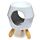 Ceramic White  Abstract Eden Oil Burner with Feet