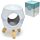 Ceramic White  Abstract Eden Oil Burner with Feet