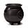 Black Witches Cauldron Shaped Oil Burner with Pentagram
