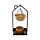 Hanging Porcelain Oil Burner - Eden House Shaped Stand